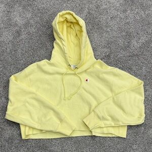 Champion Light Yellow Pullover Hoodie